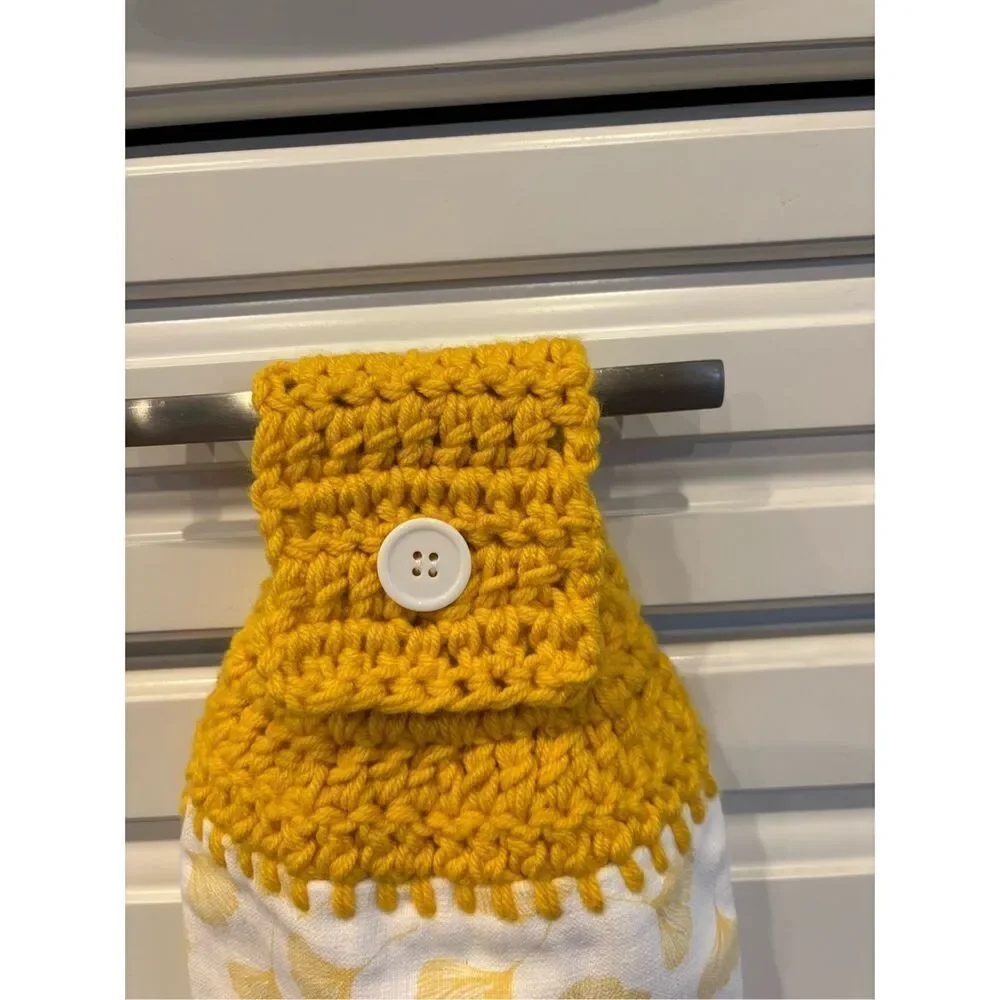 Crochet Top Kitchen Towel- Follow your dream